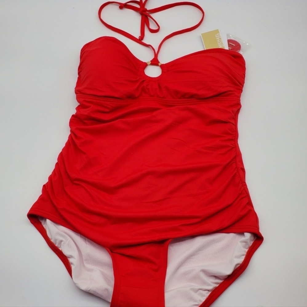 Michael Kors True Red One-Piece Swimsuit